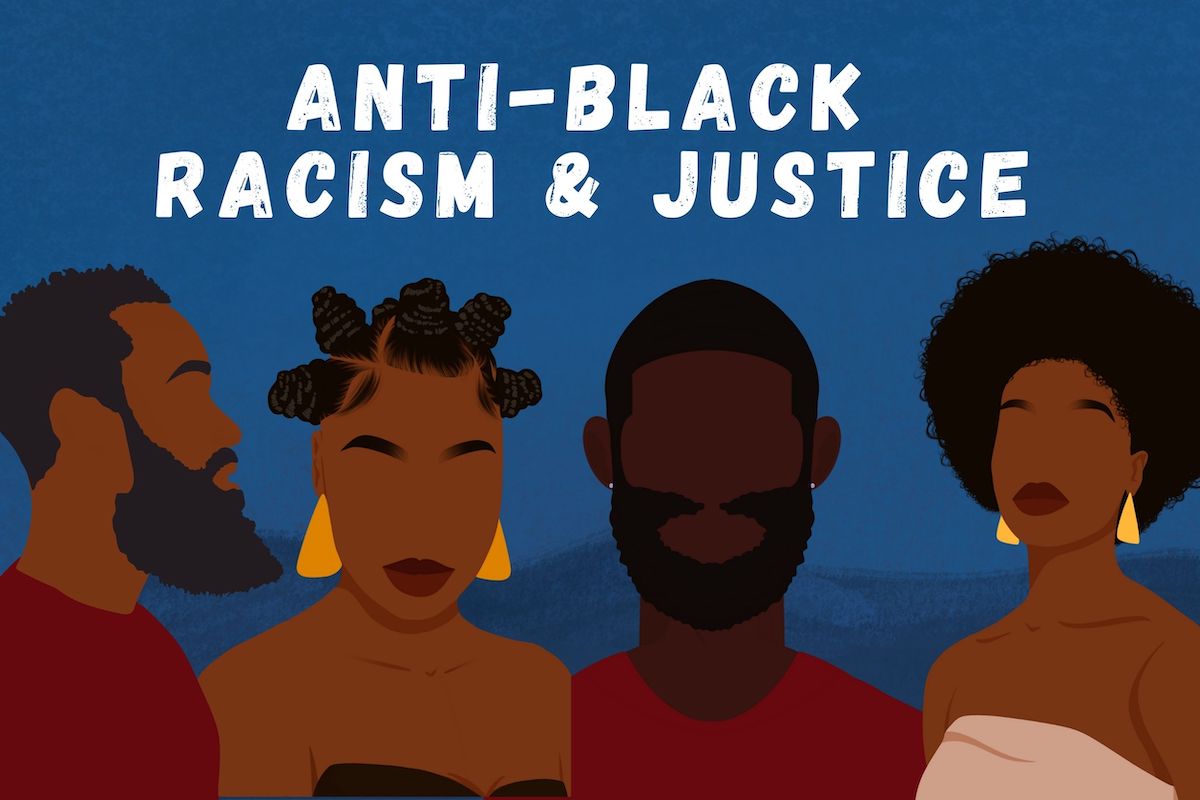 Spotlight thumbnail that reads “Anti-black racism & justice”.